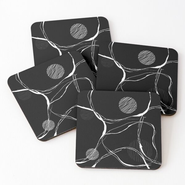 Item preview, Abstract Monochromatic Shapes Minimalistic Pattern designed and sold by SoccaTamam.