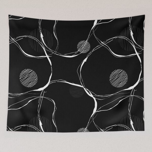 Item preview, Abstract Monochromatic Shapes Minimalistic Pattern designed and sold by SoccaTamam.