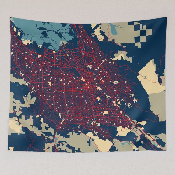 Item preview, San Jose City Map of California, USA - Hope designed and sold by deMAP.
