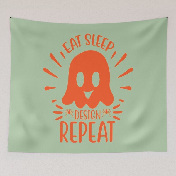 Item preview, Eat Sleep Design Repeat Halloween Gifts designed and sold by ZolaAufderhar.