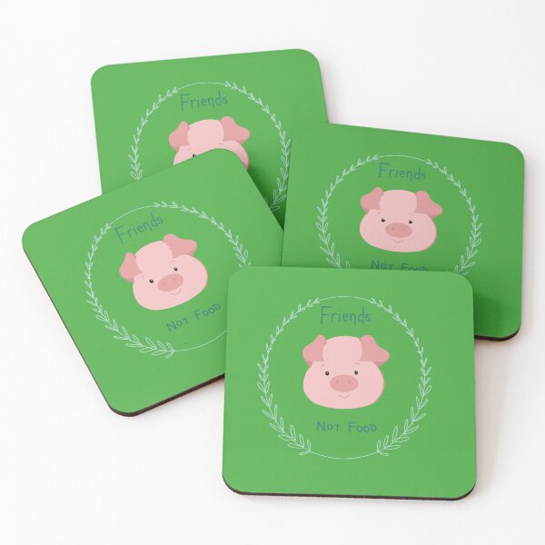 Item preview, Friends not Food Piggy designed and sold by ZolaAufderhar.