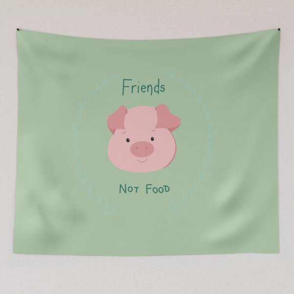 Item preview, Friends not Food Piggy designed and sold by ZolaAufderhar.