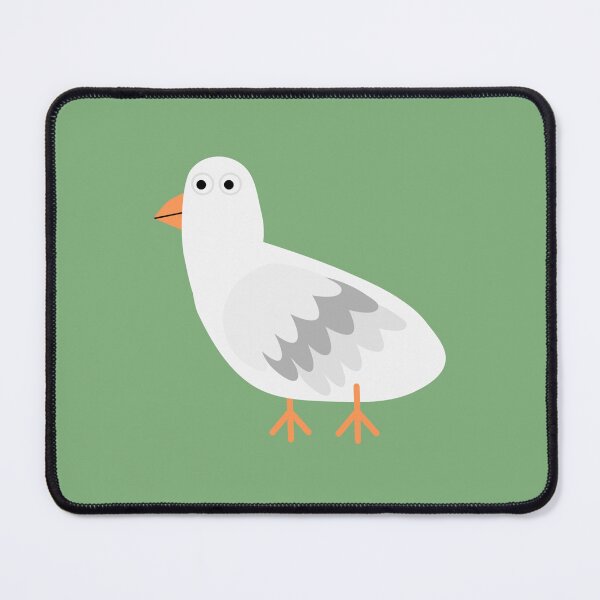 Item preview, Funny Derpy White Goose  Big Round Eyes  Fluffy Feathers  Stick Feet  designed and sold by ZolaAufderhar.