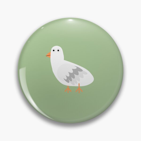Item preview, Funny Derpy White Goose  Big Round Eyes  Fluffy Feathers  Stick Feet  designed and sold by ZolaAufderhar.