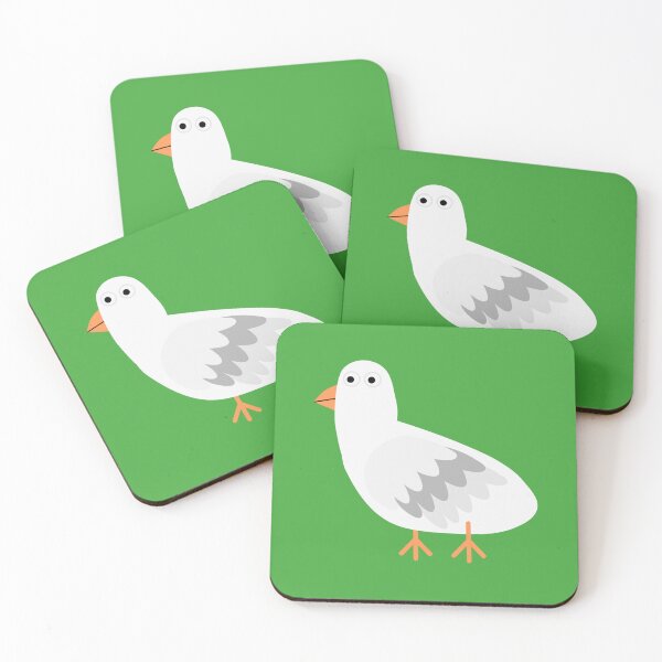Item preview, Funny Derpy White Goose  Big Round Eyes  Fluffy Feathers  Stick Feet  designed and sold by ZolaAufderhar.