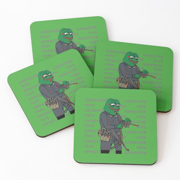 Item preview, Gangster Pepe Funny Frog Memes designed and sold by ZolaAufderhar.