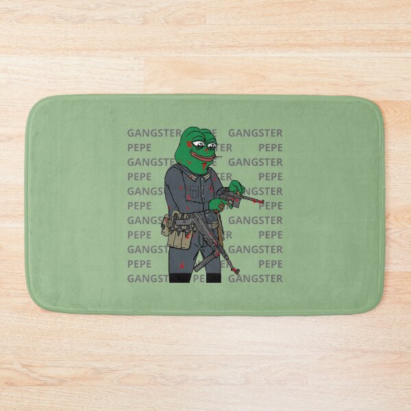 Item preview, Gangster Pepe Funny Frog Memes designed and sold by ZolaAufderhar.