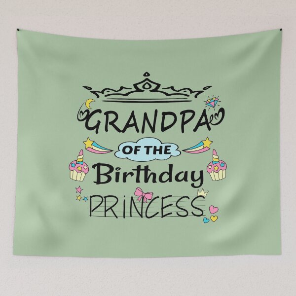 Item preview, Grandpa Of The Birthday Princess  designed and sold by ZolaAufderhar.