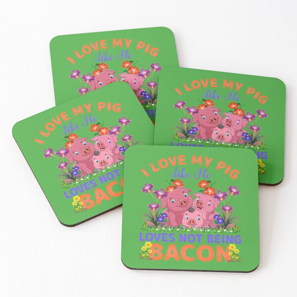 Item preview, Happy National Pig Day  I love my pig like he loves not being bacon designed and sold by ZolaAufderhar.