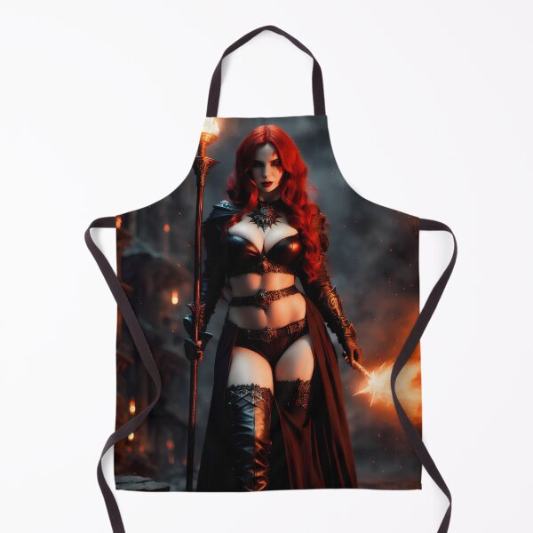 Item preview, Sexy red-haired witch of fire. designed and sold by Maniock.