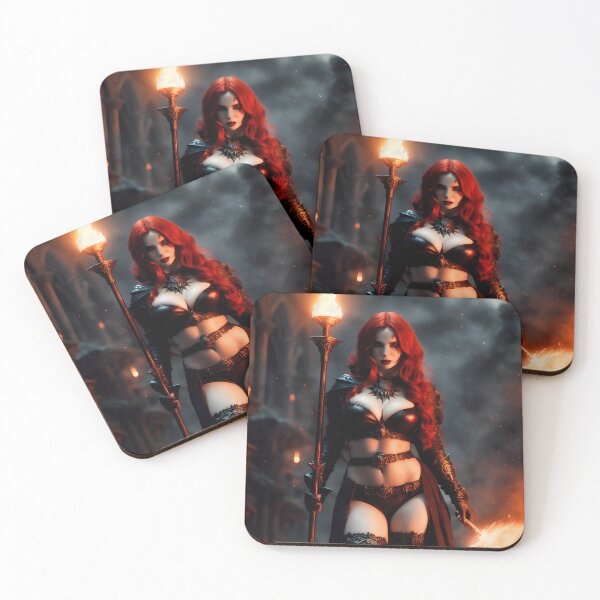 Item preview, Sexy red-haired witch of fire. designed and sold by Maniock.