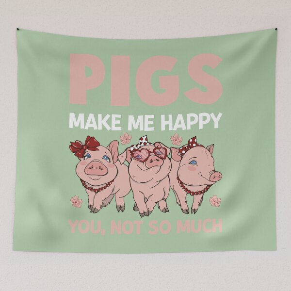 Item preview, Happy National Pig Day  Pigs make me happy  You not so much designed and sold by ZolaAufderhar.