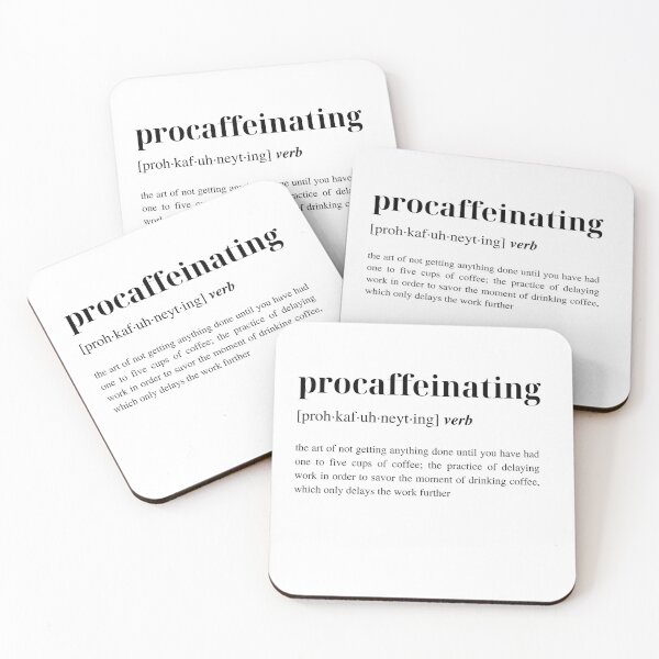 Item preview, Procaffeinating: Humorous and Modern Coffee Typography designed and sold by Torii Studio.