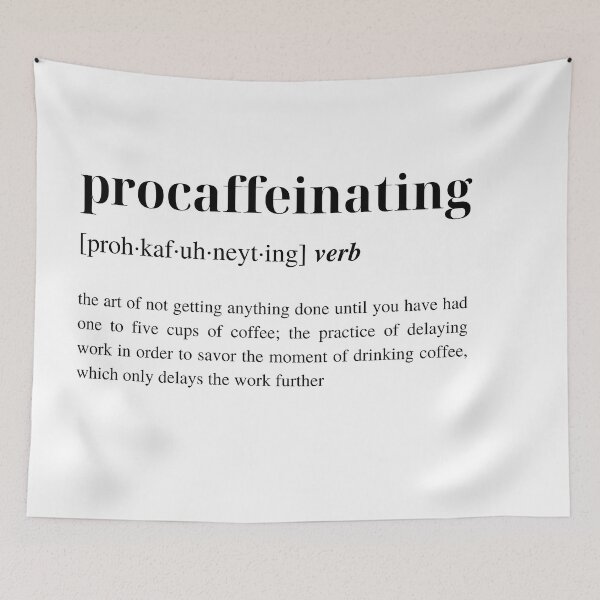 Item preview, Procaffeinating: Humorous and Modern Coffee Typography designed and sold by Torii Studio.