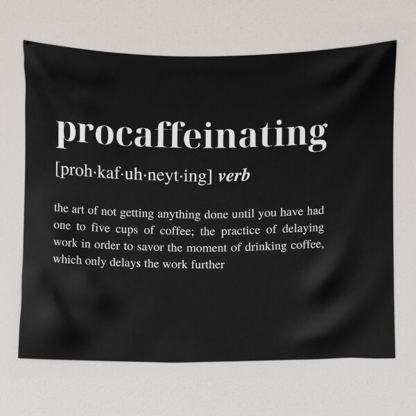 Item preview, Procaffeinating: Humorous and Modern Coffee Typography designed and sold by Torii Studio.