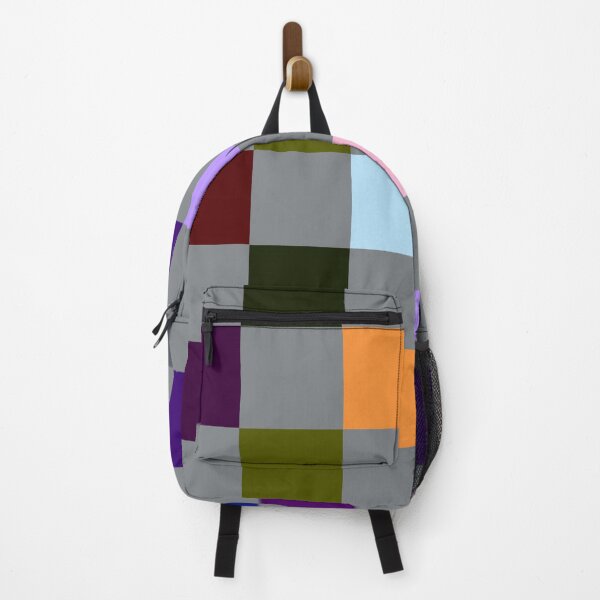 Vista previa del artículo con la obra «Patchwork, tablero de ajedrez, multicolor y gris», diseñado y vendido por OneThreeSix.