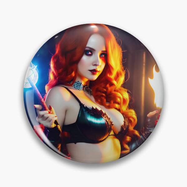 Item preview, Sexy sorceress with red hair. designed and sold by Maniock.