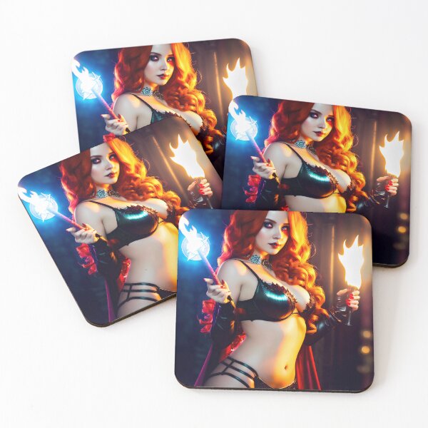 Item preview, Sexy sorceress with red hair. designed and sold by Maniock.