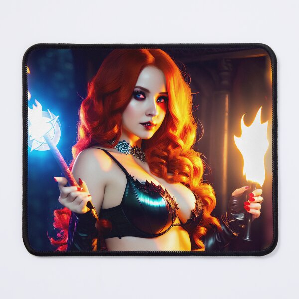 Item preview, Sexy sorceress with red hair. designed and sold by Maniock.