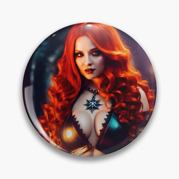 Item preview, Witch with red hair in lingerie. designed and sold by Maniock.
