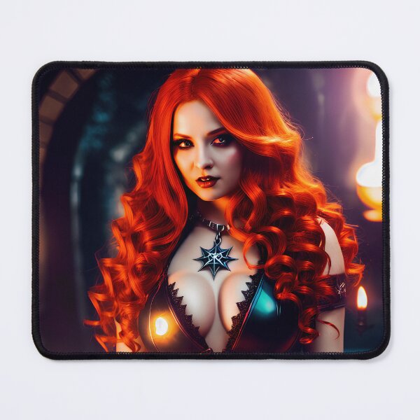 Item preview, Witch with red hair in lingerie. designed and sold by Maniock.