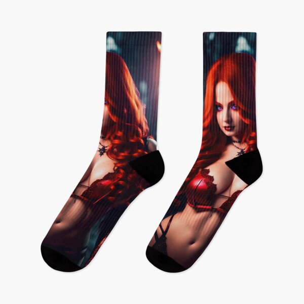 Item preview, sorceress  with red hair in lingerie. designed and sold by Maniock.