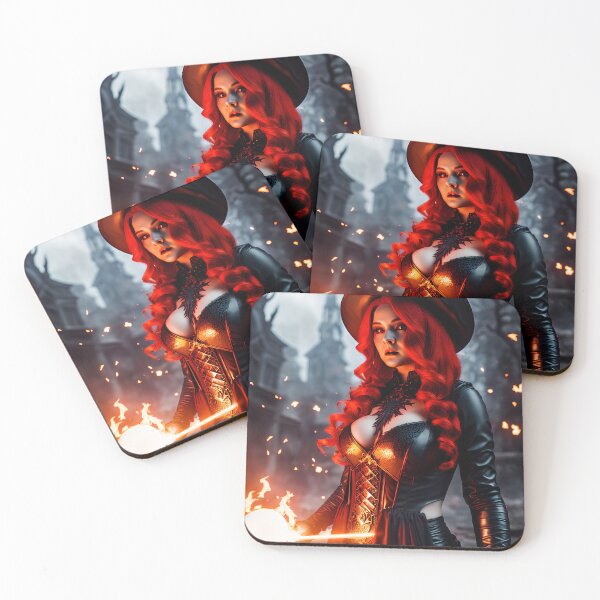 Item preview, Witch of fire in a dark scenery.  designed and sold by Maniock.
