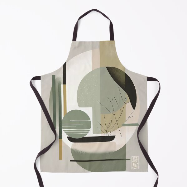 Item preview, Sage Green Japandi Geometric Abstract Art designed and sold by Torii Studio.