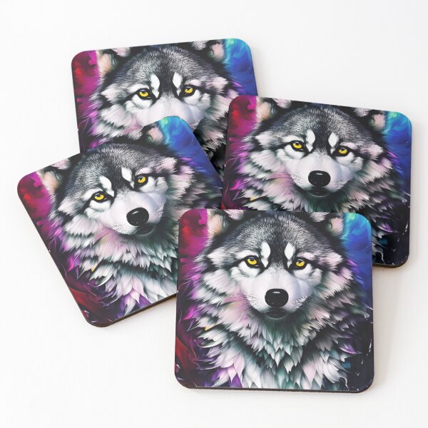 Item preview, Colorful Wolf #2 designed and sold by mrbribe.
