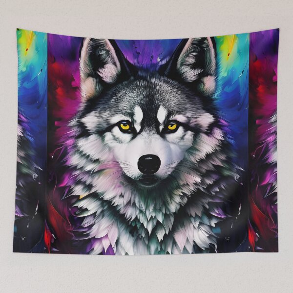 Item preview, Colorful Wolf #2 designed and sold by mrbribe.