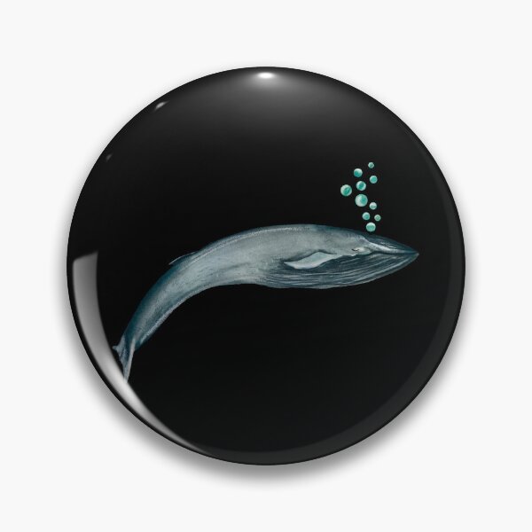 Item preview, Whale blue bubbles ocean a watercolor illustration black designed and sold by Yana Mustafina | Boho Soulful Designs.