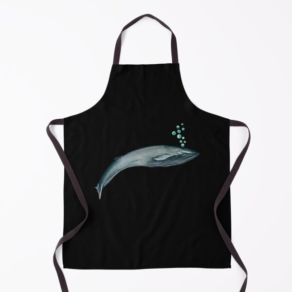Item preview, Whale blue bubbles ocean a watercolor illustration black designed and sold by Yana Mustafina | Boho Soulful Designs.