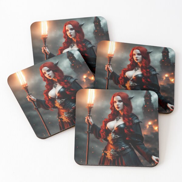 Item preview, Sexy sorceress of fire in a dark. designed and sold by Maniock.