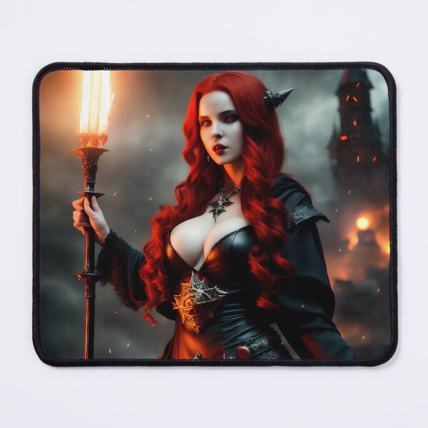 Item preview, Sexy sorceress of fire in a dark. designed and sold by Maniock.