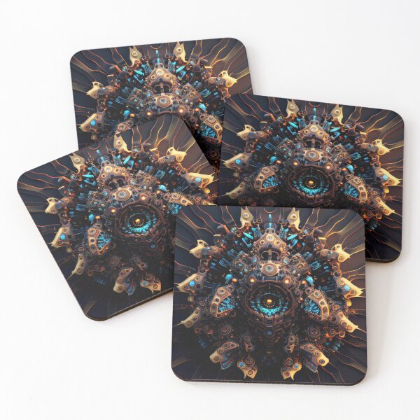 Item preview, Kaleidoscope Meduza: A Futuristic Journey through Colors and Reflections designed and sold by DaniFantasy.