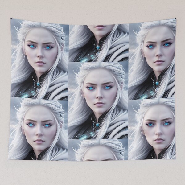 Item preview, Fantasy ice queen with magic eyes. designed and sold by Maniock.