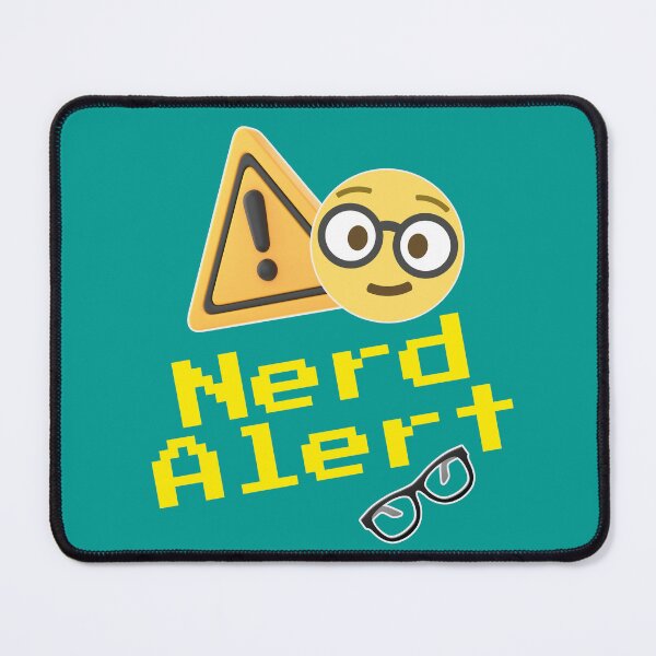 Item preview, Nerd alert emoji, hacker designed and sold by Mauswohn.