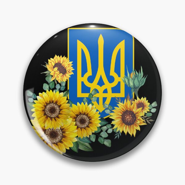 Item preview, Ukraine Trident Sunflowers designed and sold by IdeaIllustrator.