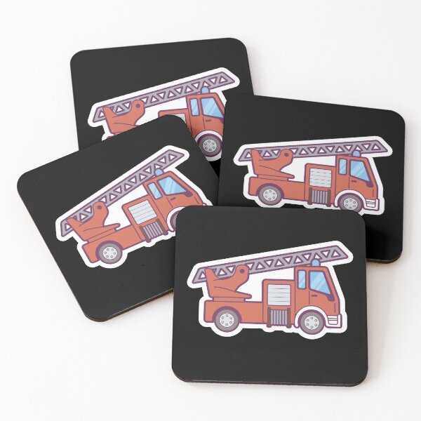 Item preview, Cute fire truck for the little fire fighter designed and sold by Between Clouds.