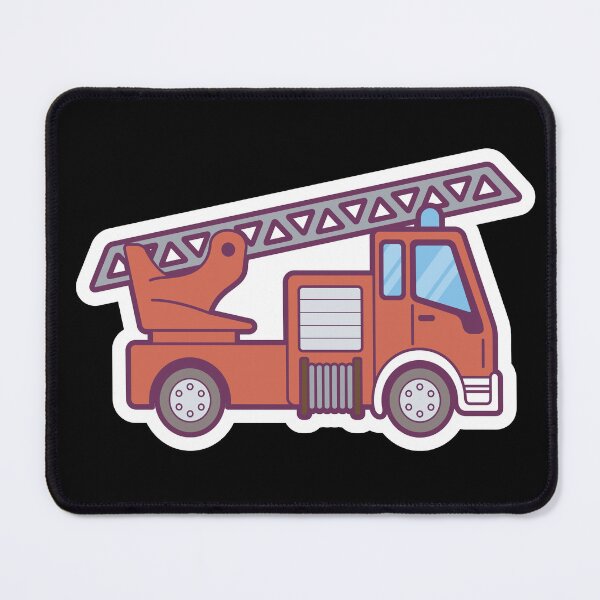 Item preview, Cute fire truck for the little fire fighter designed and sold by Between Clouds.