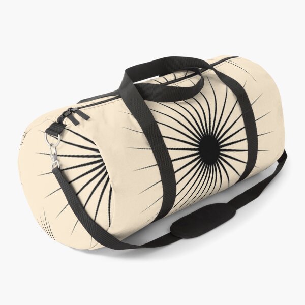 Item preview, Modern Geometric Sun Black and Beige Pattern designed and sold by SoccaTamam.