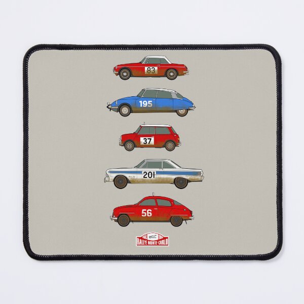 Aperçu de l'œuvre Collection de voitures classiques du rallye de Monte-Carlo 1964 créée et vendue par RJWautographics.