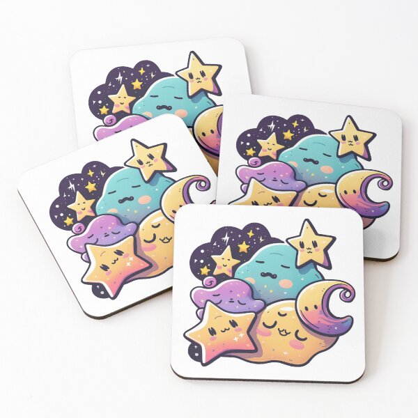 Item preview, Cute Sleepy Stars designed and sold by AstroStickerCo.