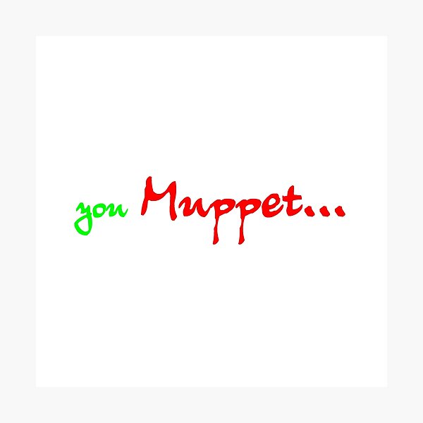 You MUPPET Photographic Print