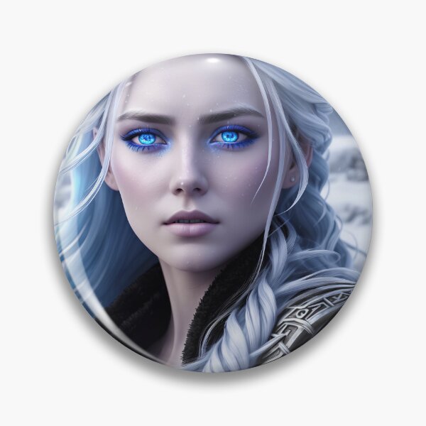 Item preview, A beautiful snow queen with white hair. designed and sold by Maniock.