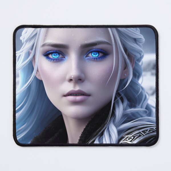 Item preview, A beautiful snow queen with white hair. designed and sold by Maniock.