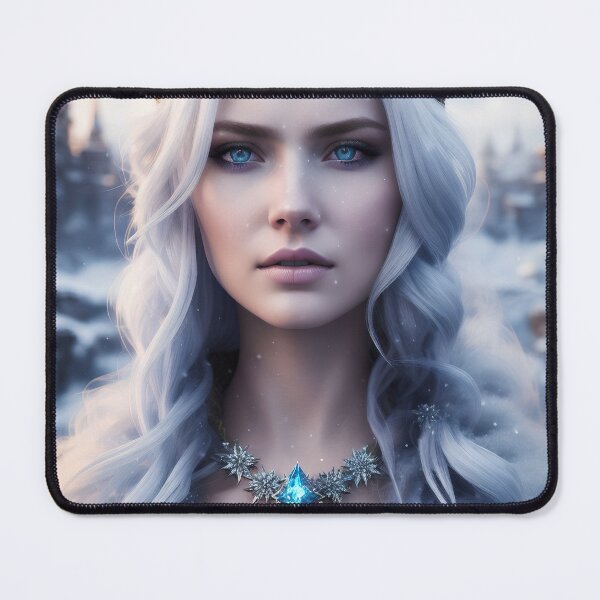 Item preview, Fairy tale ice queen with white hair. designed and sold by Maniock.
