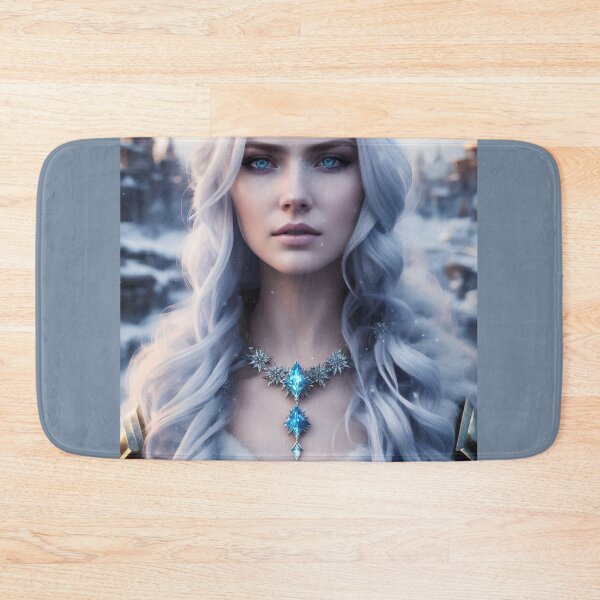 Item preview, Fairy tale ice queen with white hair. designed and sold by Maniock.
