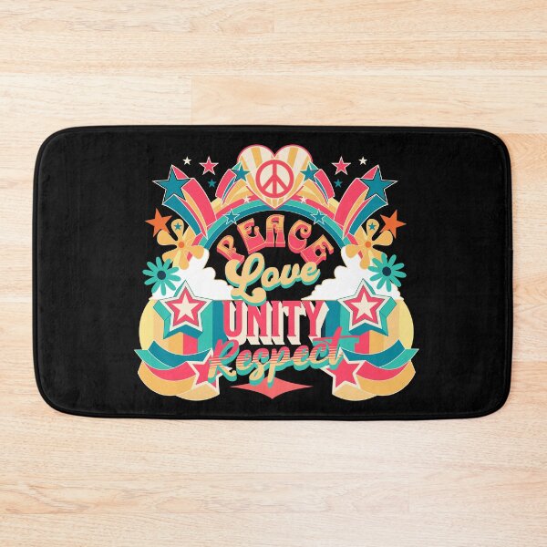 Item preview, PEACE LOVE UNITY RESPECT - Vintage steez designed and sold by Discothreadz.