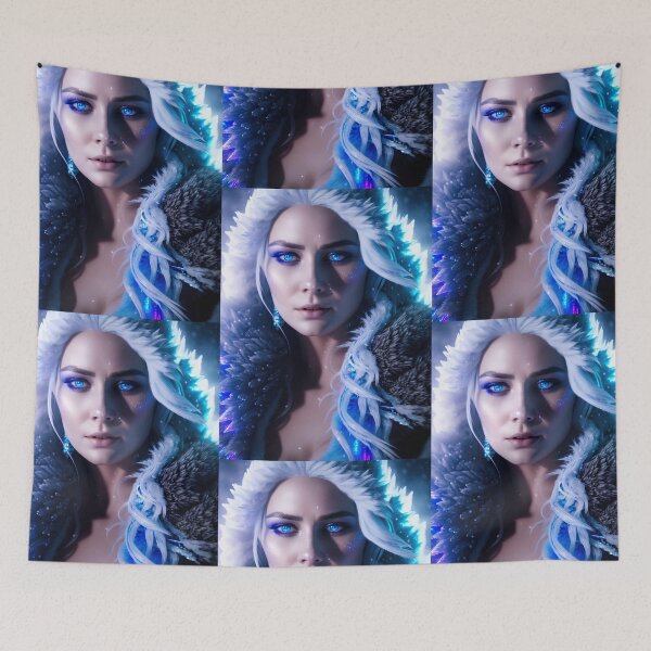 Item preview, Ice queen with white hair. designed and sold by Maniock.
